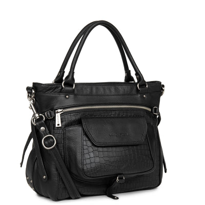 sac à main - soft vintage nova #couleur_noir-croco