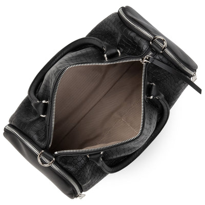 sac polochon - soft nappa #couleur_noir-croco