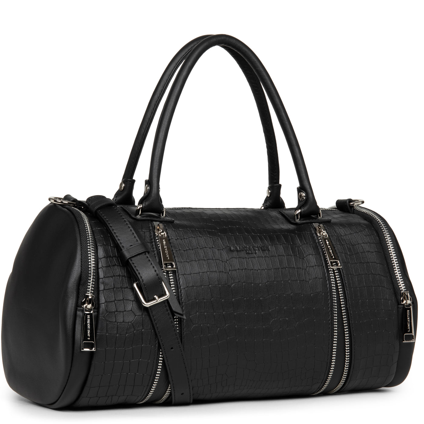 sac polochon - soft vintage #couleur_noir-croco
