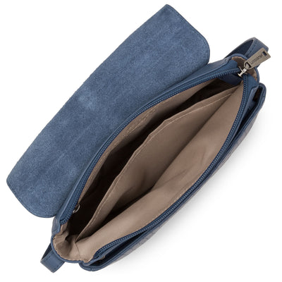 petit sac trotteur - soft vintage nova #couleur_bleu-saphir-croco