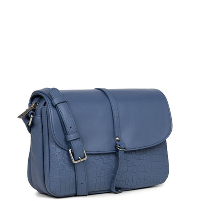 sac trotteur - soft vintage nova #couleur_bleu-saphir-croco