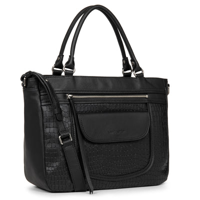 sac à main - soft vintage #couleur_noir-croco