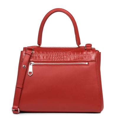 sac cabas main - parisienne sophia #couleur_rouge-croco