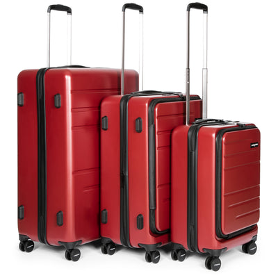 set de 3 bagages - bagages #couleur_carmin