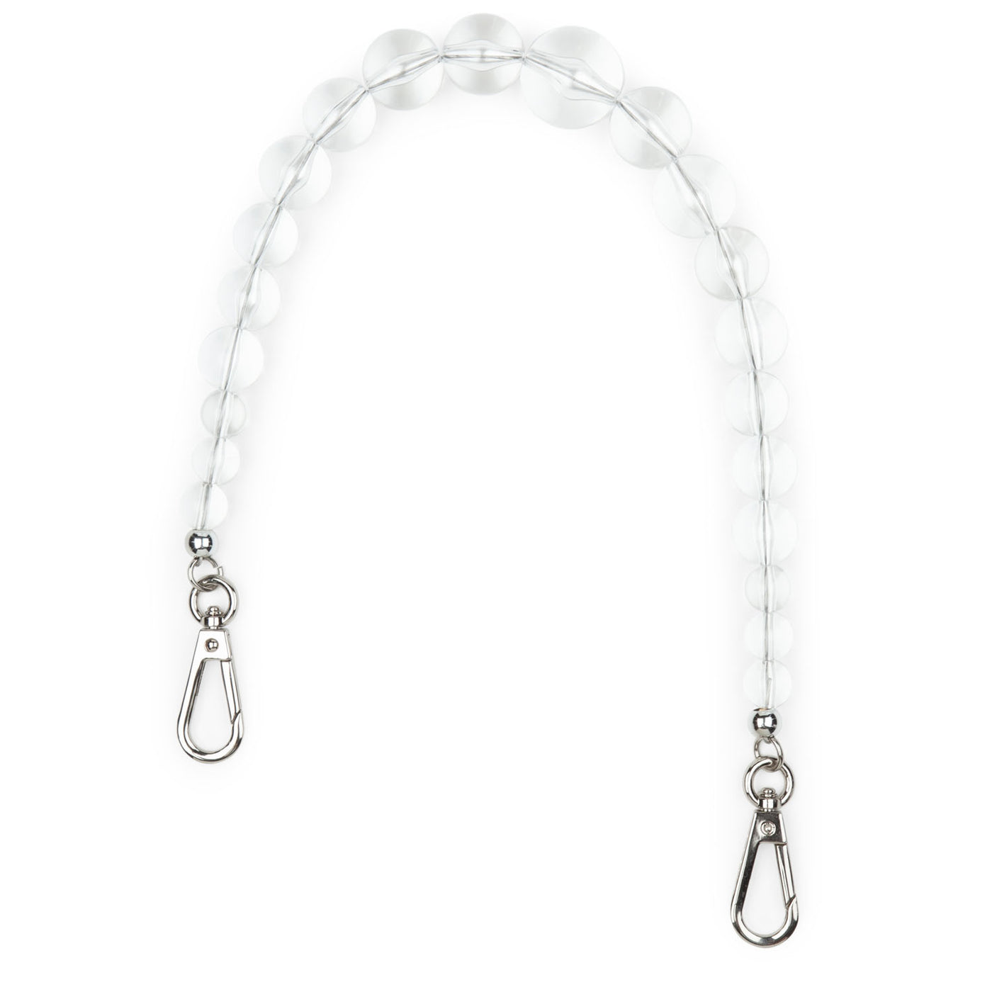 bandoulière - accessoires bandoulières métal #couleur_argent-cristal